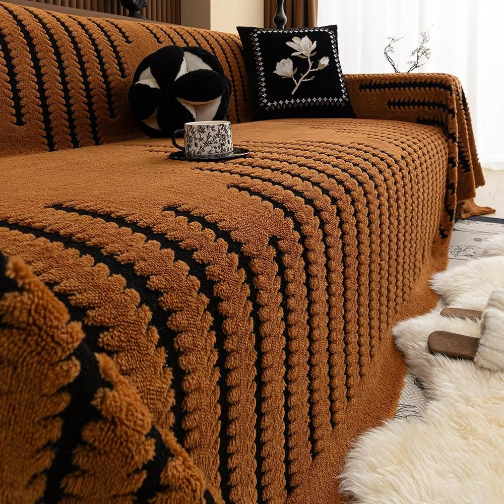 Tufted Sofa Cover Plush Non Slip