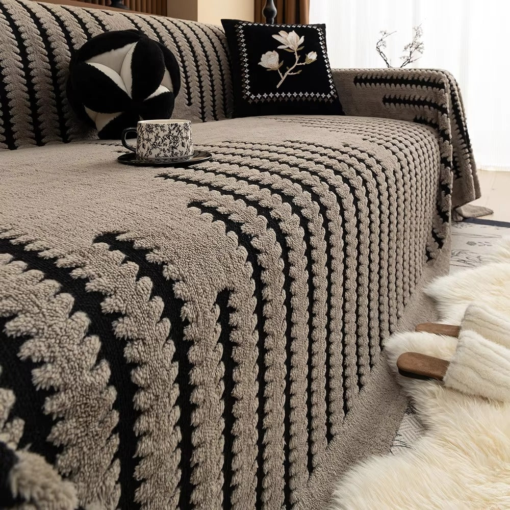 Tufted Sofa Cover Plush Non Slip