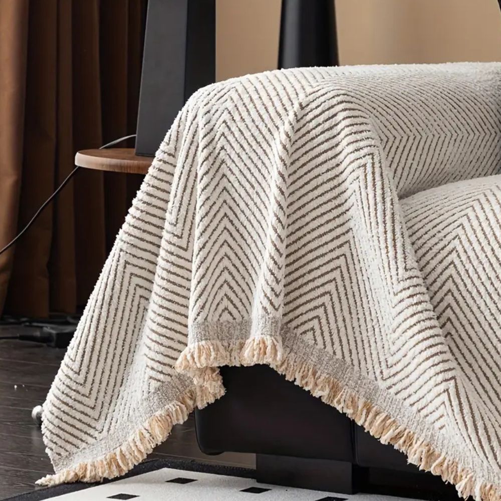 Herringbone Sofa Cover Water Resistant