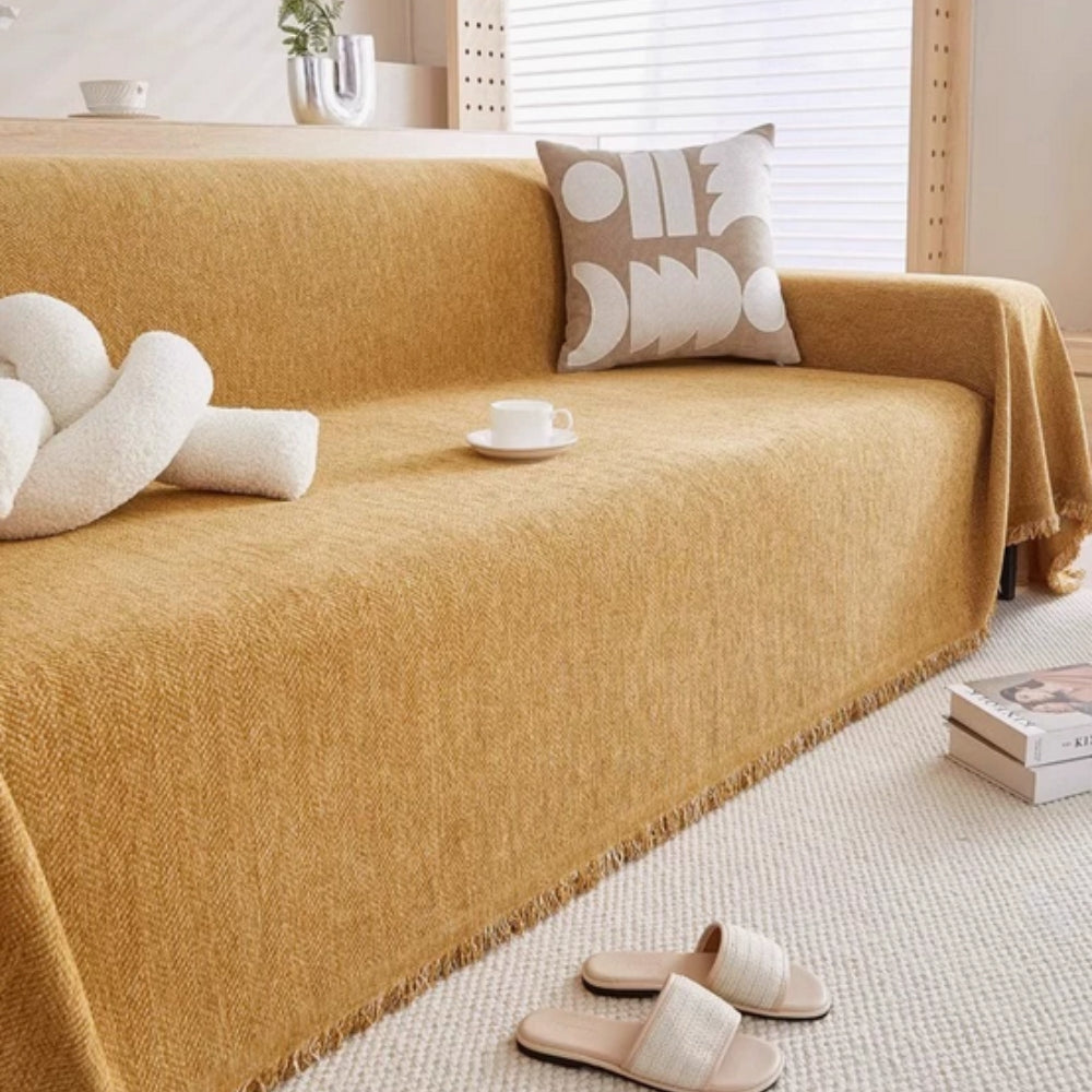 Minimalist Sofa Cover Chenille