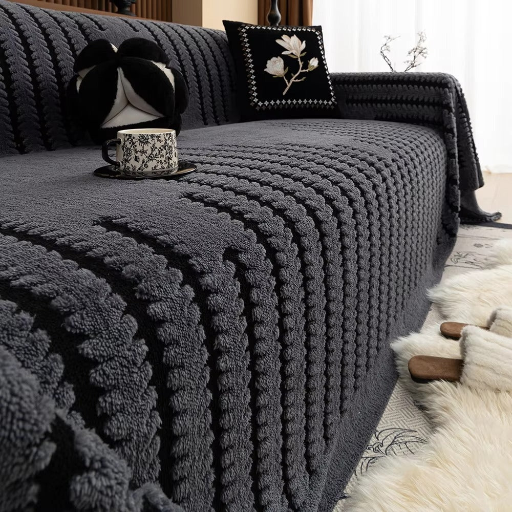 Tufted Sofa Cover Plush Non Slip