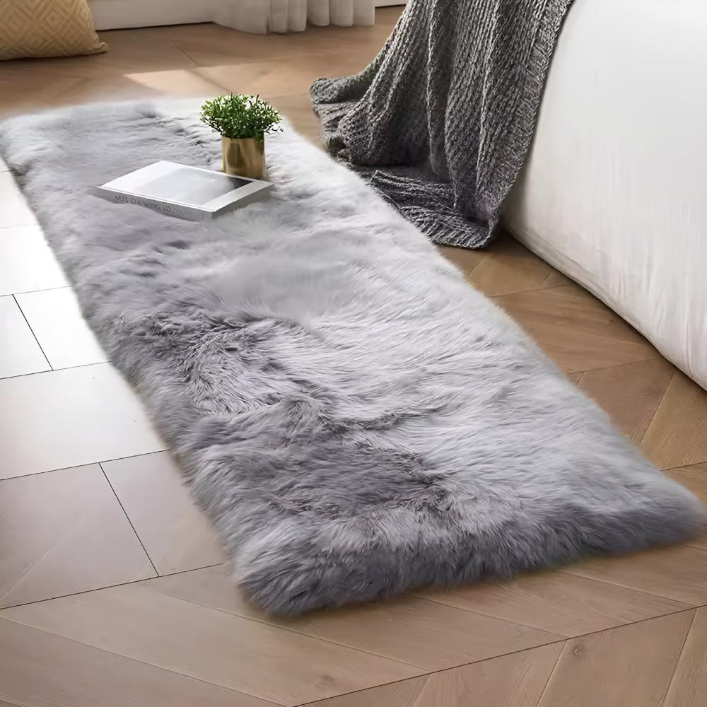 Faux Fur Couch Cover Anti Slip Plush