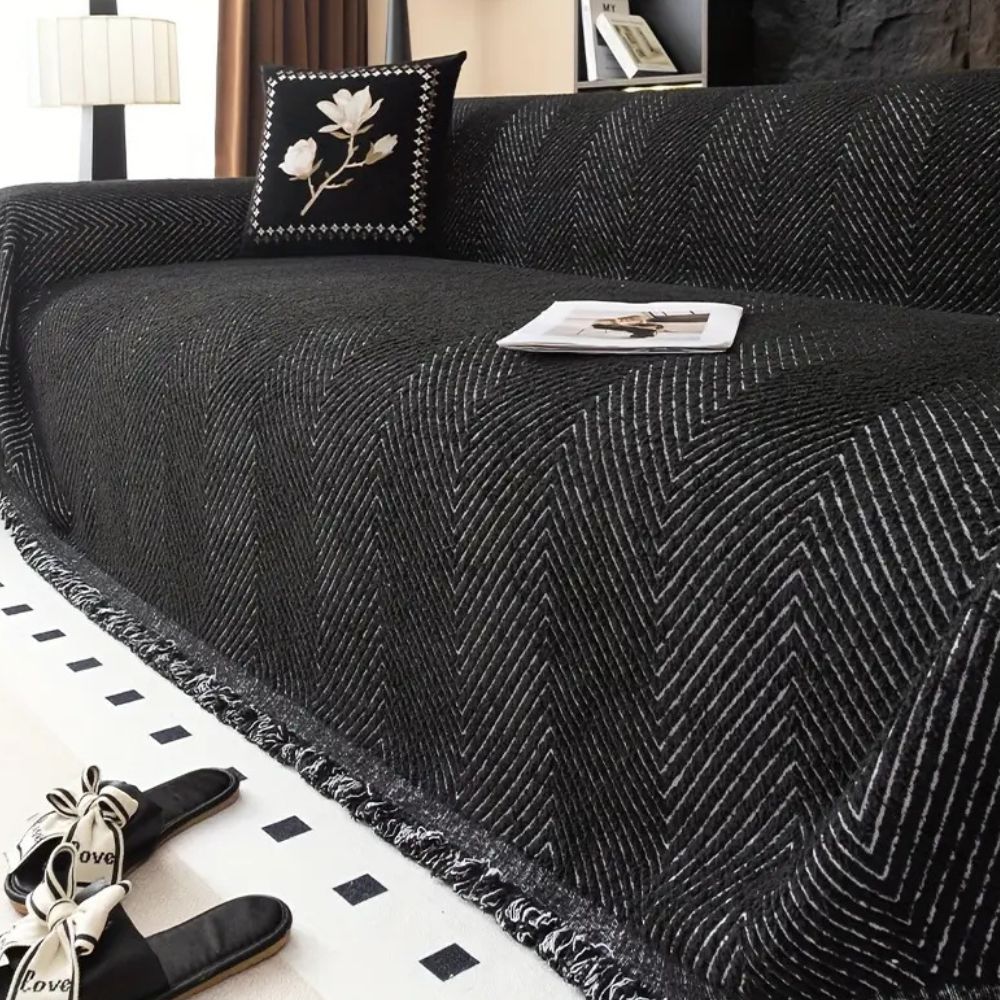 Herringbone Sofa Cover Water Resistant