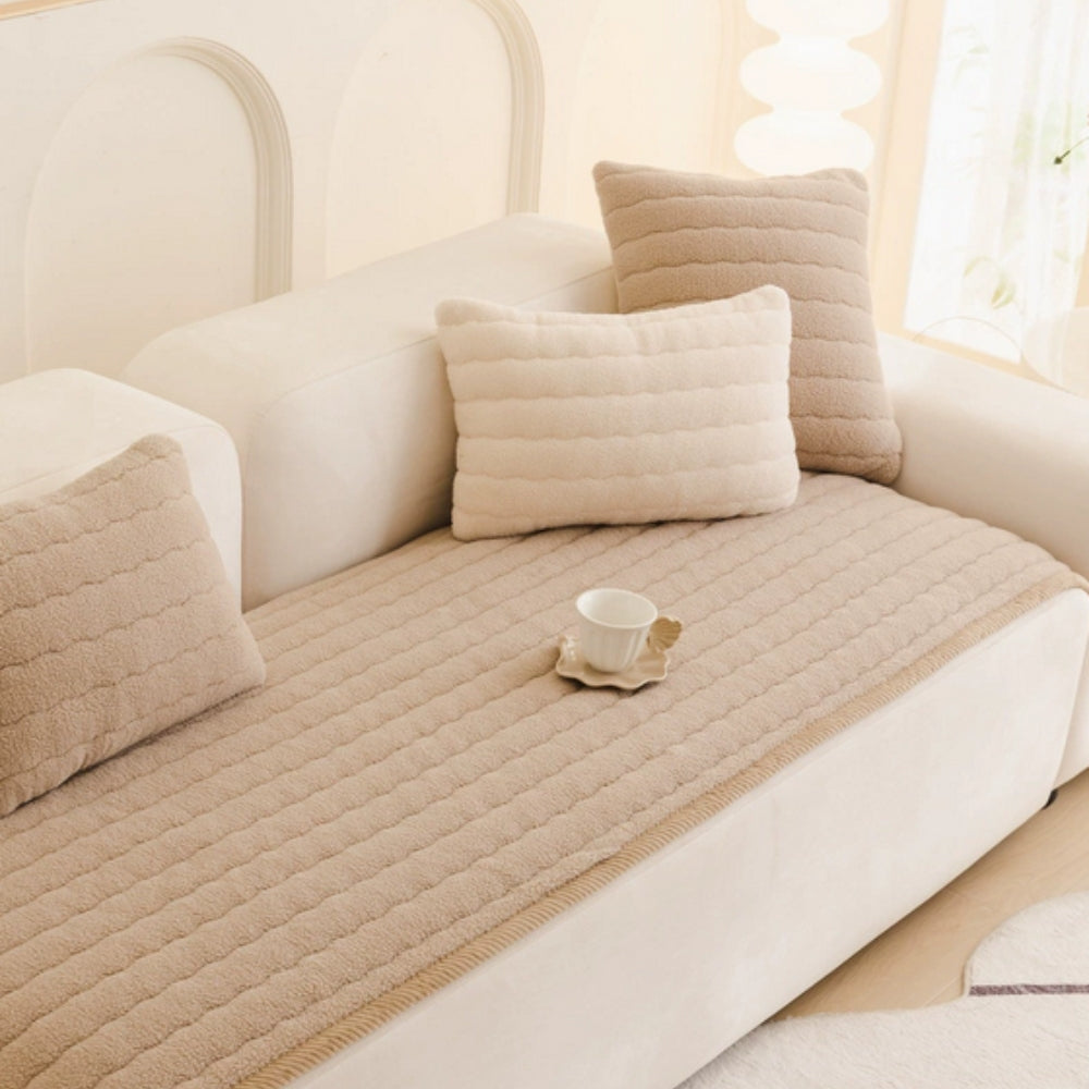 Thick Plush Sofa Cover