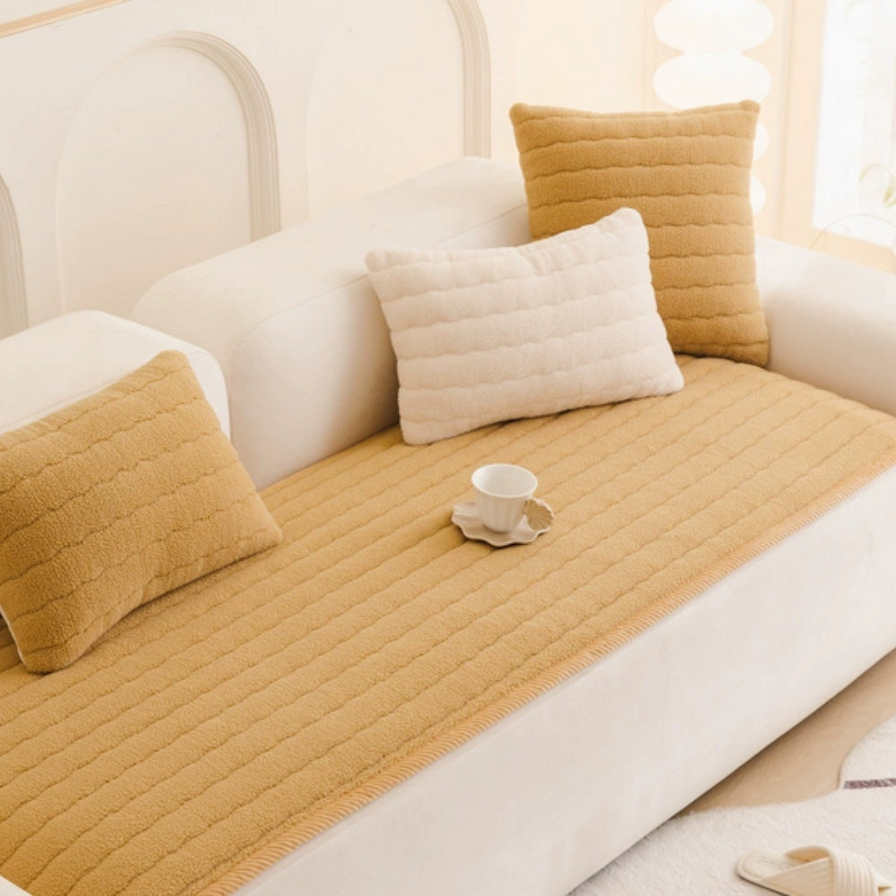 Thick Plush Sofa Cover
