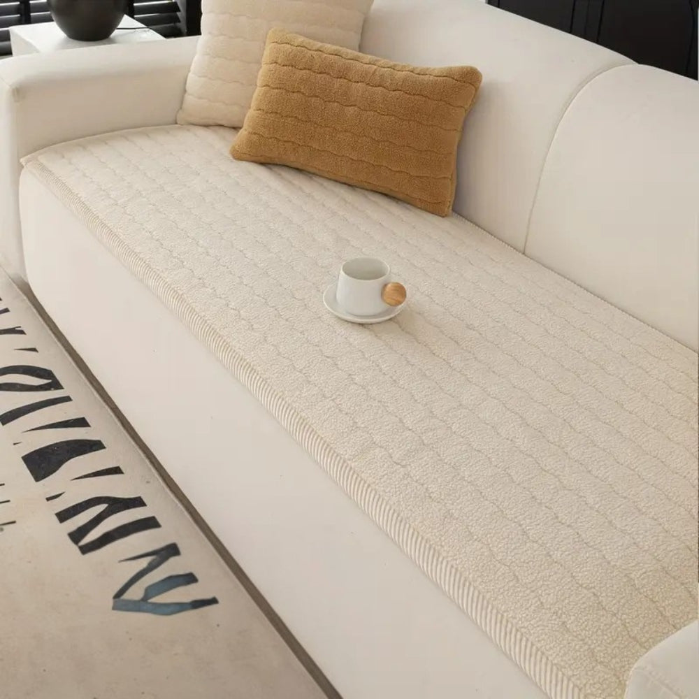 Thick Plush Sofa Cover