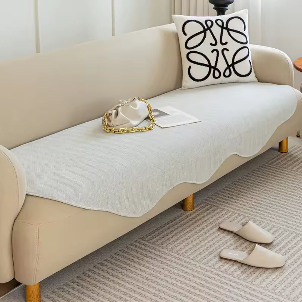 Quilted Sofa Cover Contour Fit Plush
