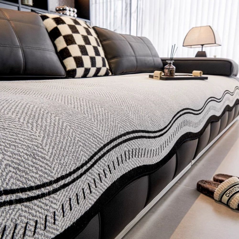 Wave Sofa Cover Anti Slip