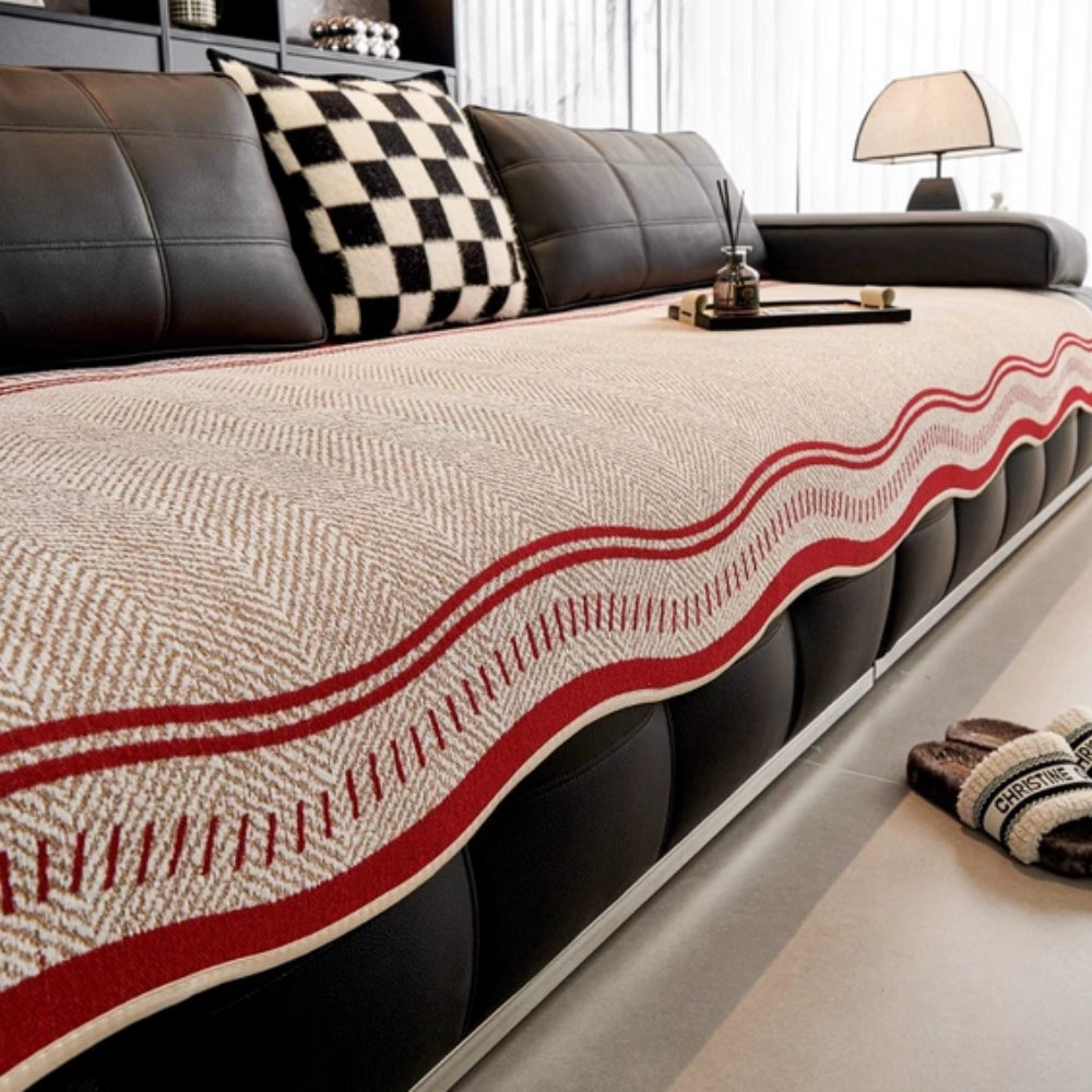 Wave Sofa Cover Anti Slip