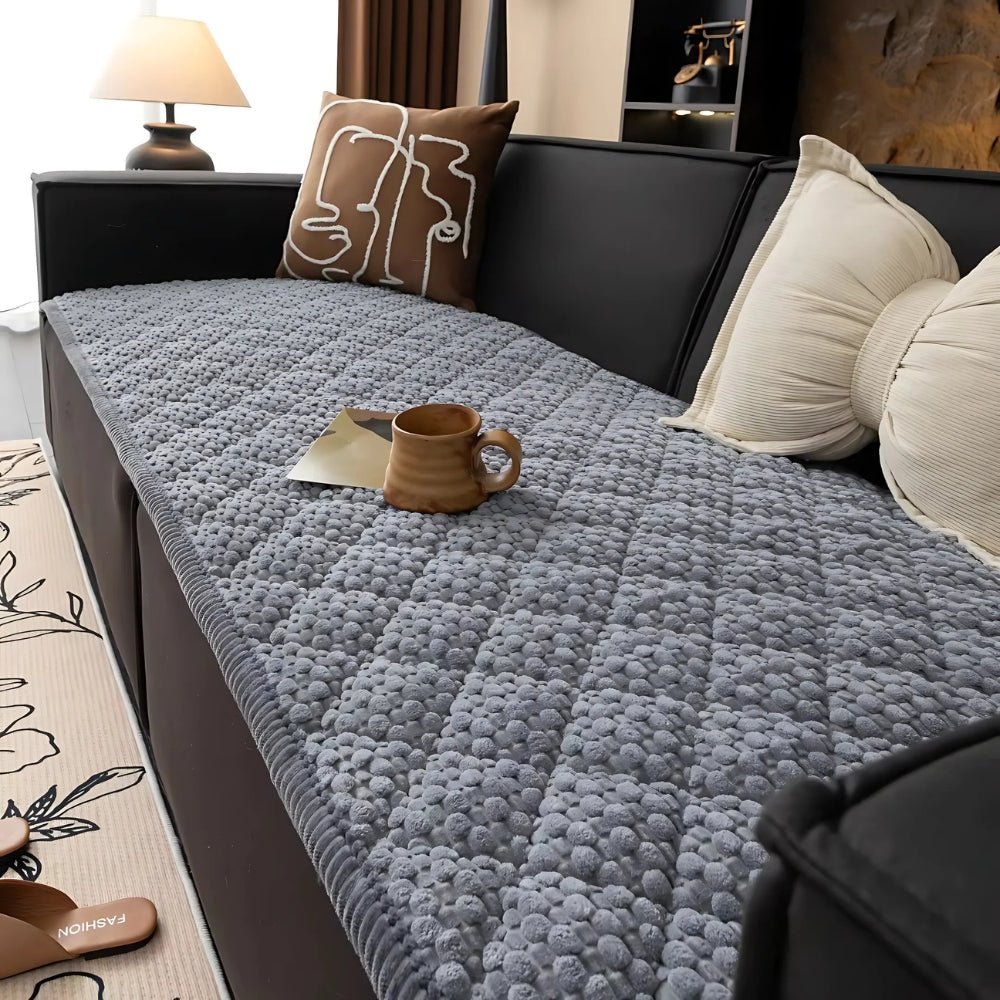 Quilted Pet Sofa Cover with Non Slip Backing