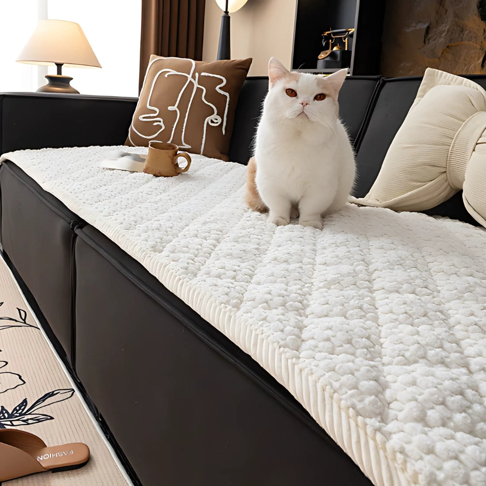 Quilted Pet Sofa Cover with Non Slip Backing