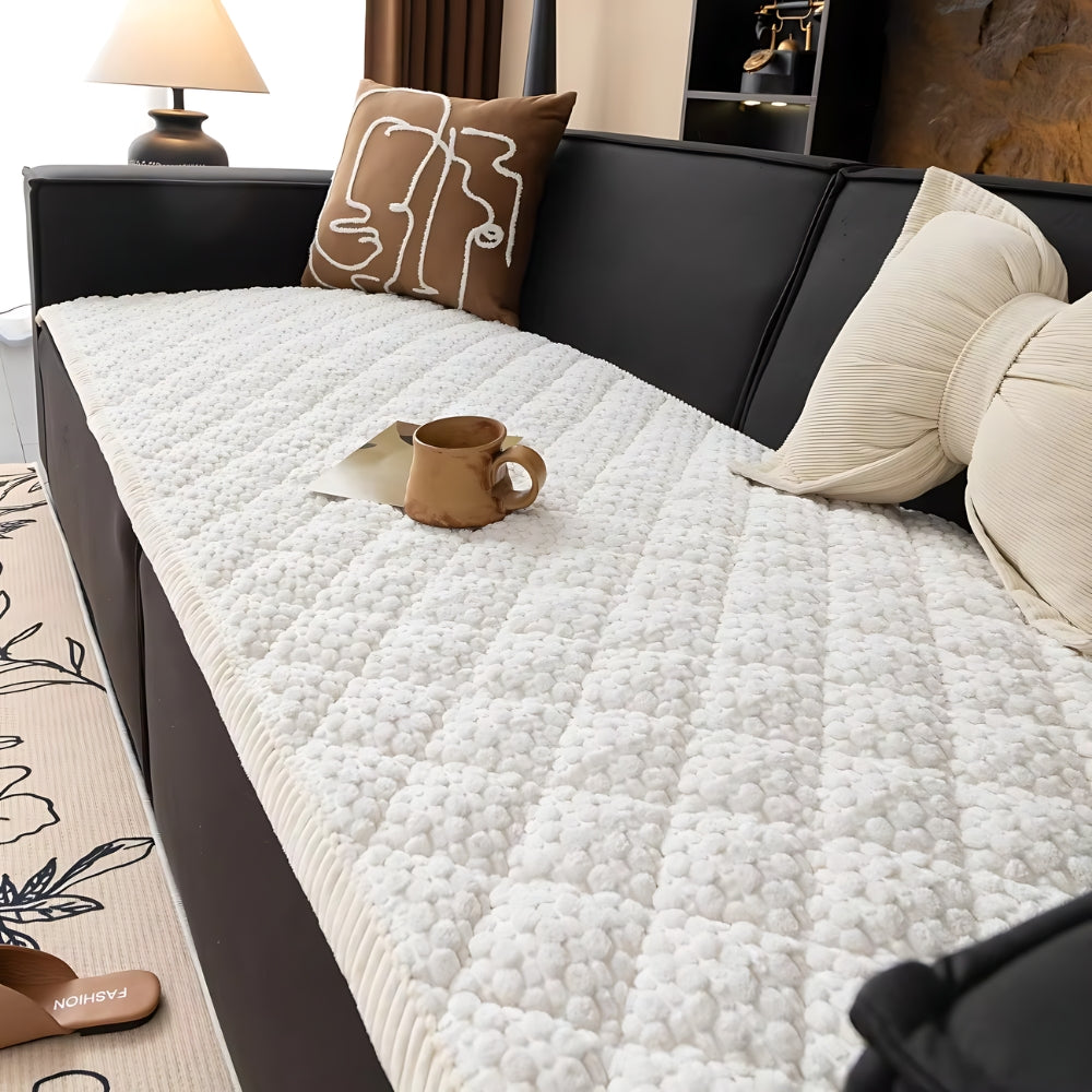 Quilted Pet Sofa Cover with Non Slip Backing