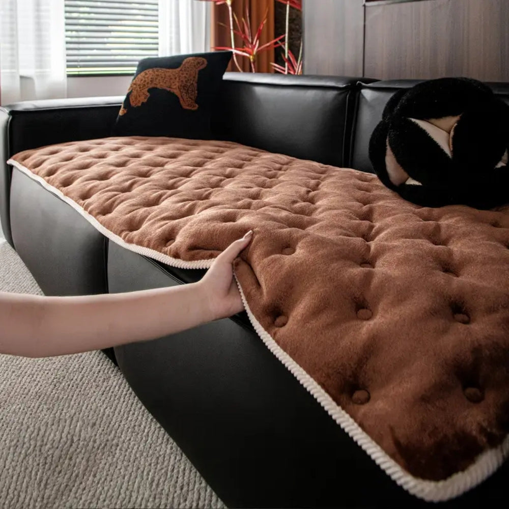 Tufted Sofa Cover Plush Washable