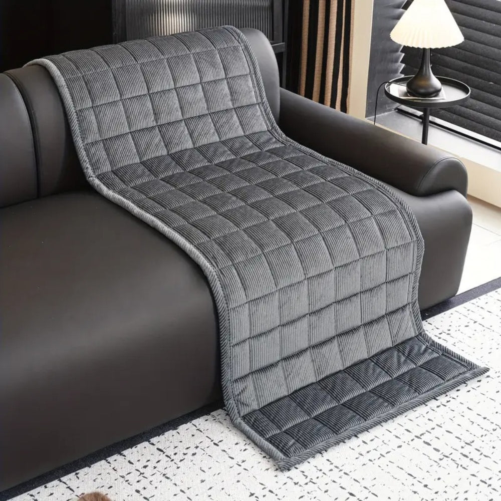 Quilted Couch Cover Non Slip