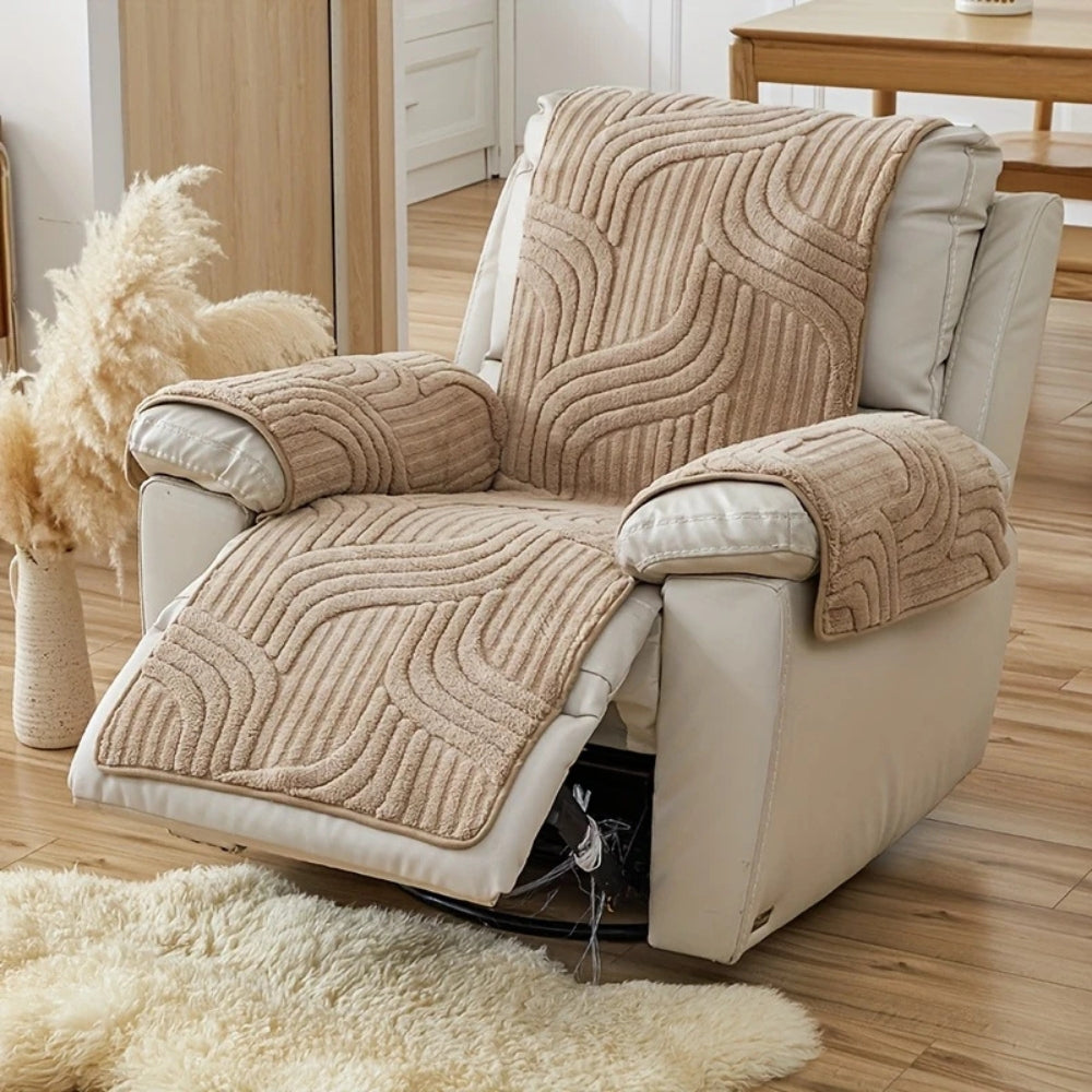Plush Recliner Cover Anti Slip