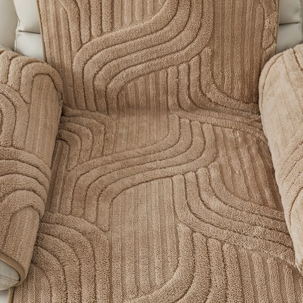 Plush Recliner Cover Anti Slip