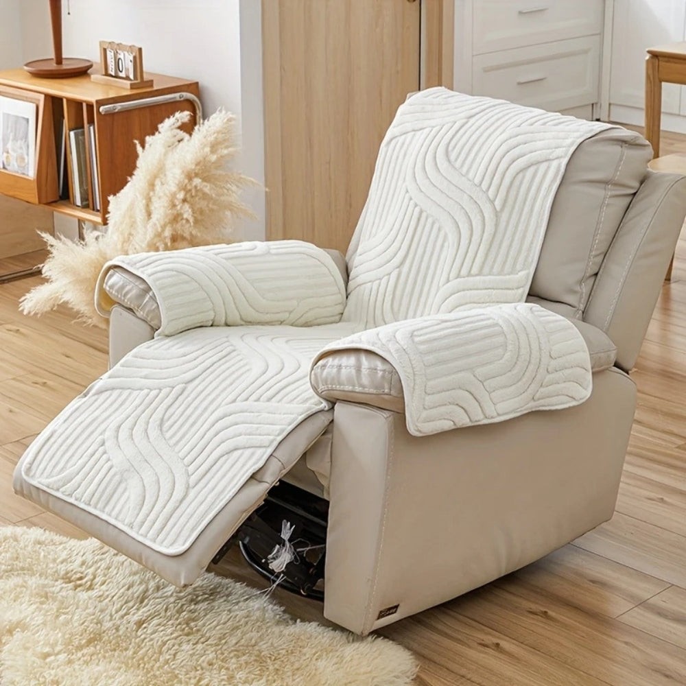 Plush Recliner Cover Anti Slip