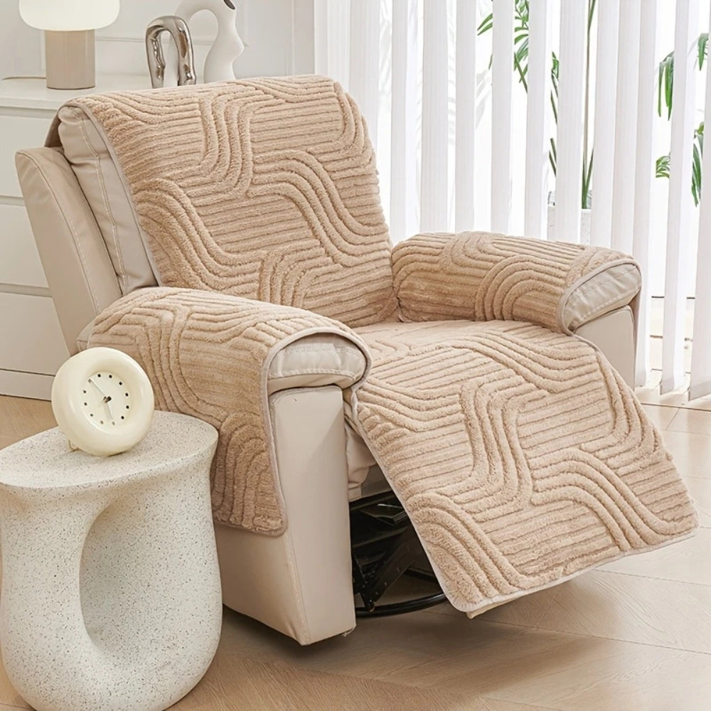 Plush Recliner Cover Anti Slip