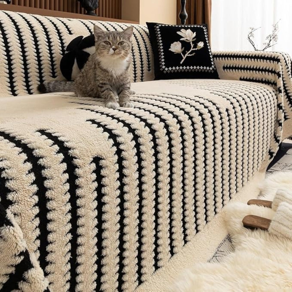 Tufted Sofa Cover Plush Non Slip