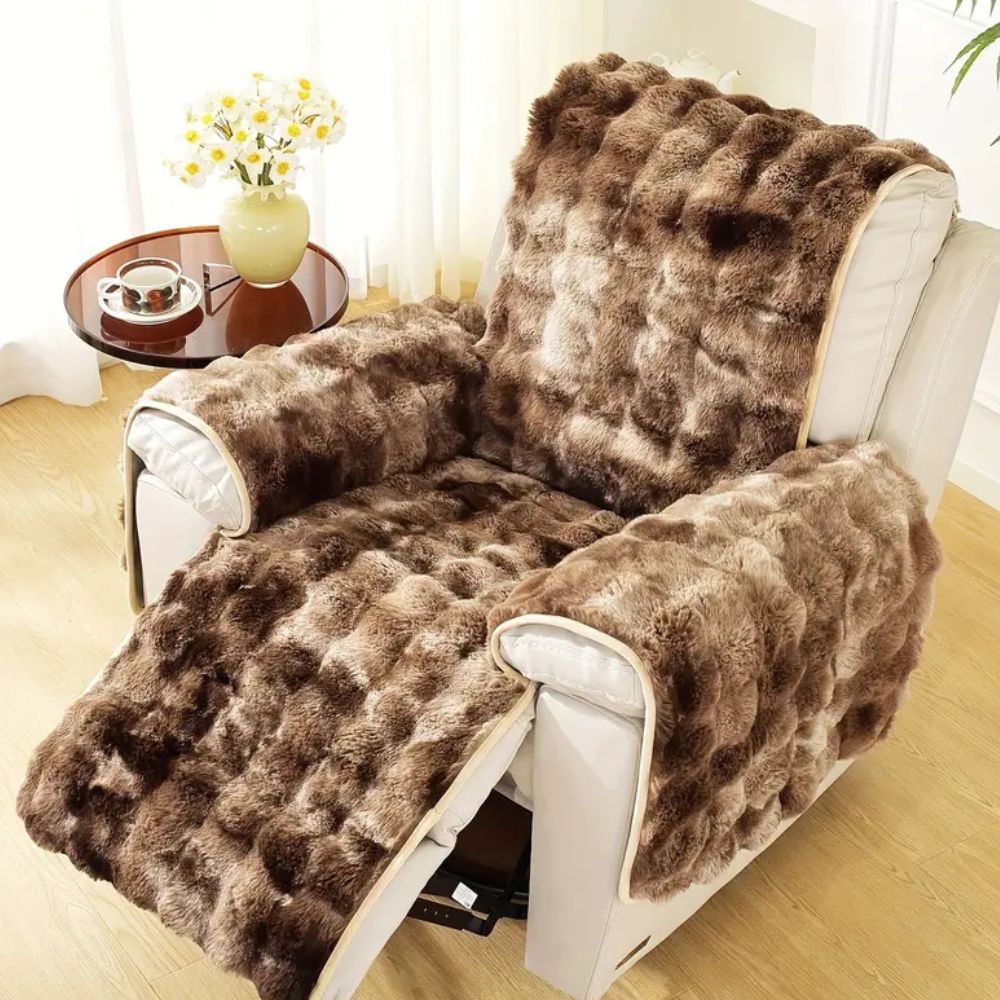 Velvet Recliner Sofa Cover Non Slip