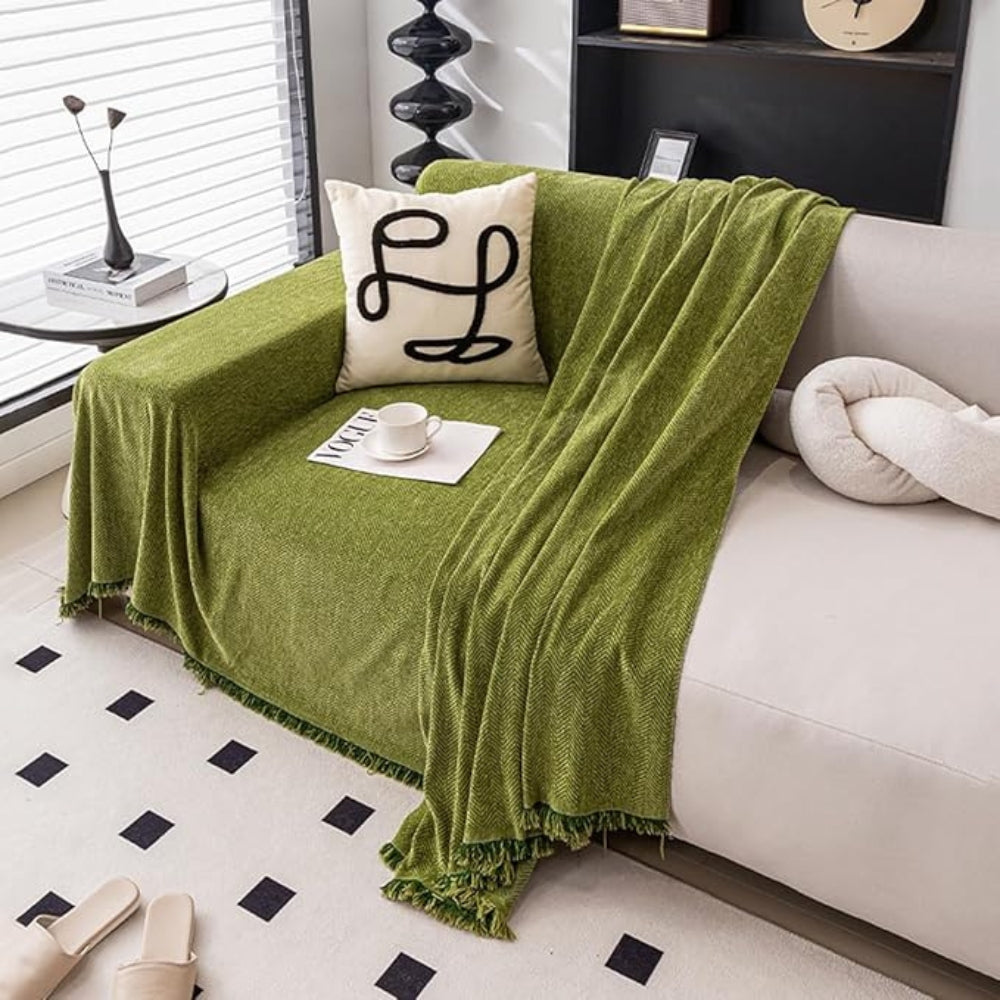 Minimalist Sofa Cover Chenille