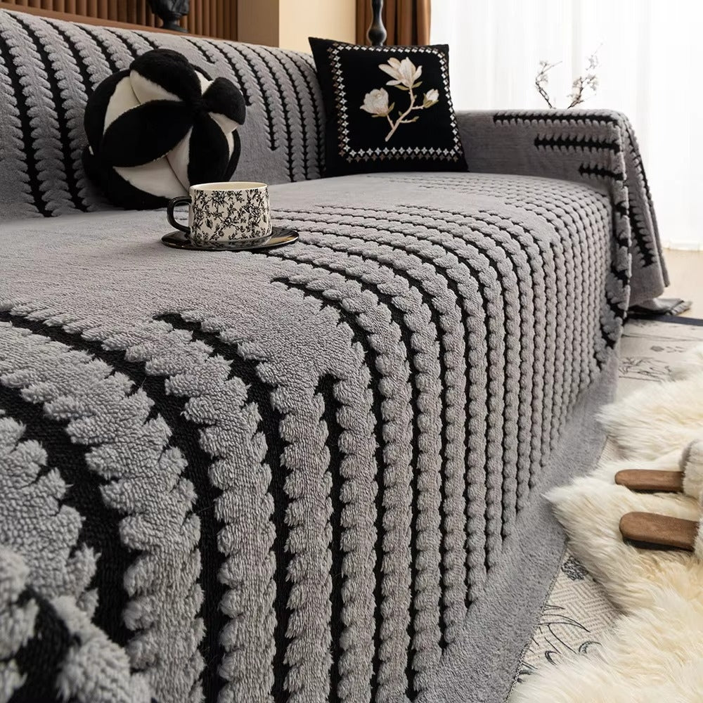 Tufted Sofa Cover Plush Non Slip