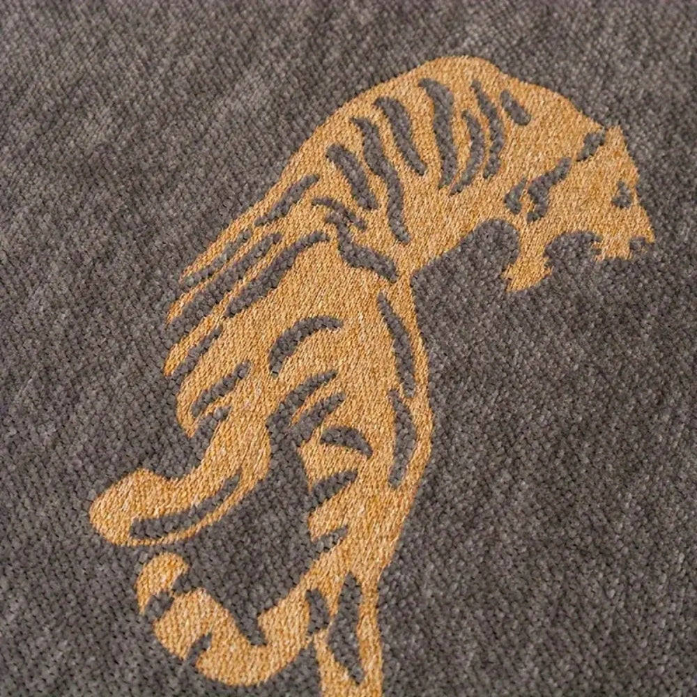 Tiger Chenille Sofa Cover Reversible Throw