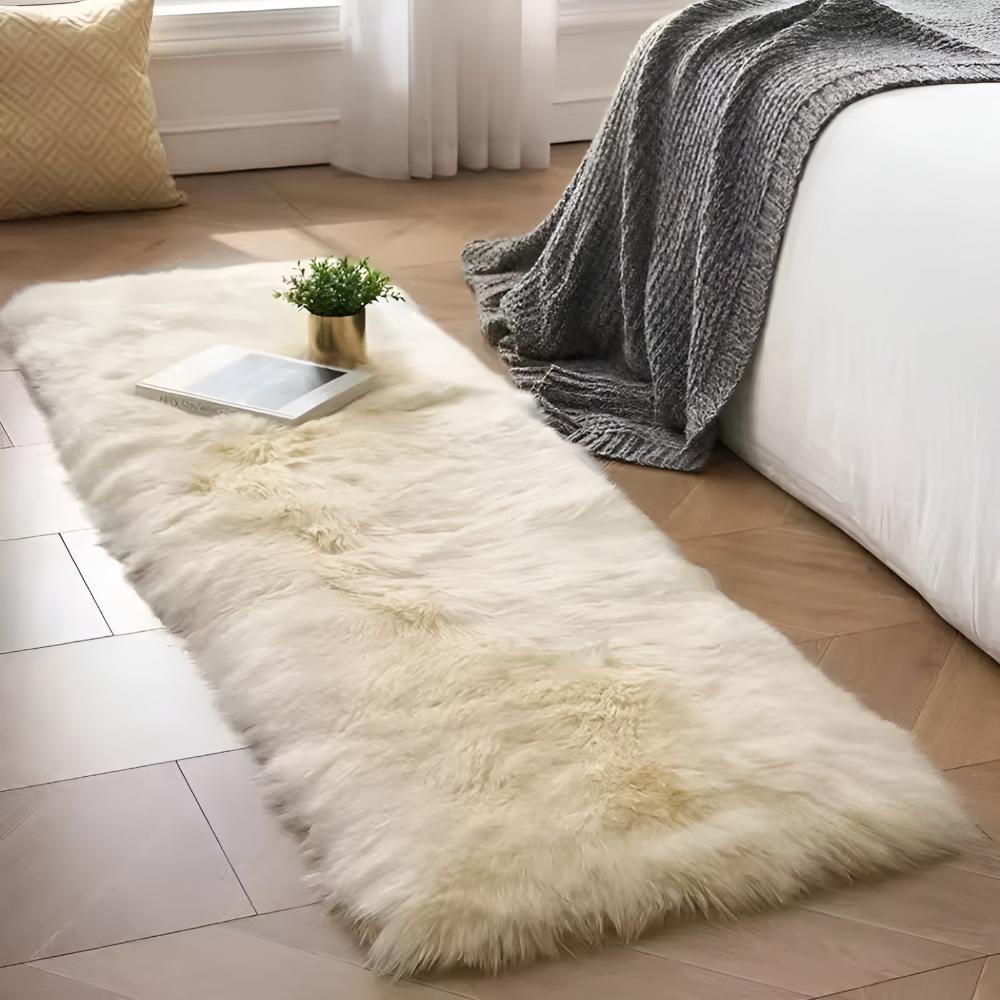 Faux Fur Couch Cover Anti Slip Plush
