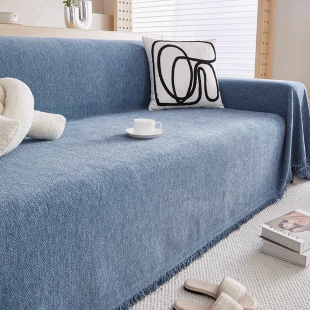Minimalist Sofa Cover Chenille