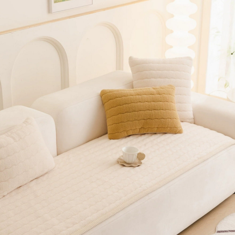 Thick Plush Sofa Cover