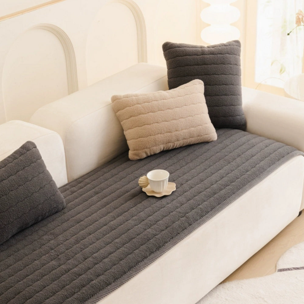 Thick Plush Sofa Cover