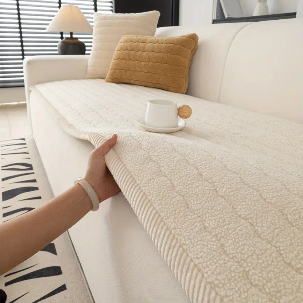 Thick Plush Sofa Cover