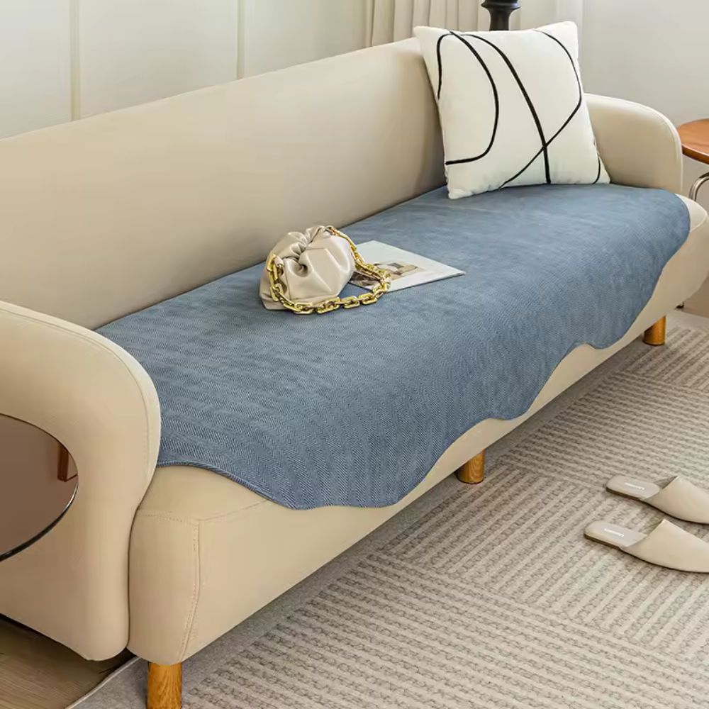 Quilted Sofa Cover Contour Fit Plush