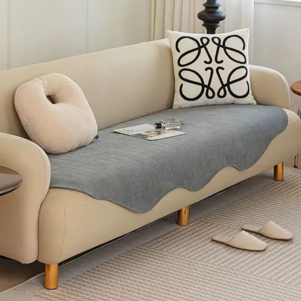 Quilted Sofa Cover Contour Fit Plush