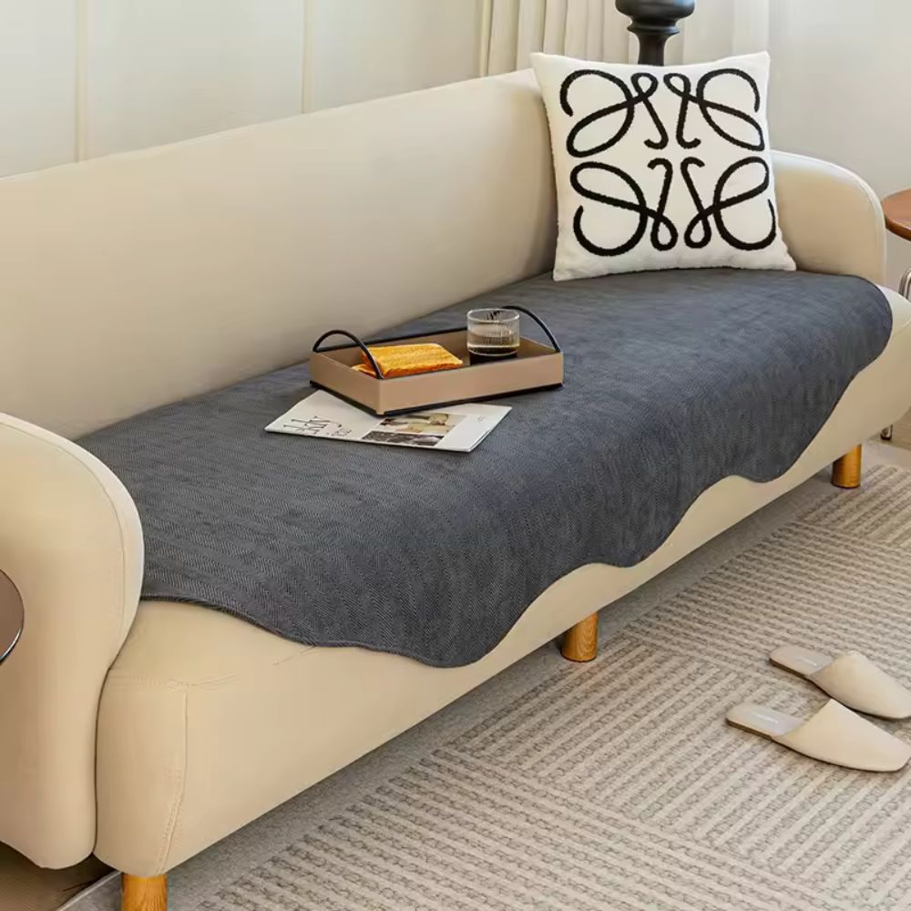 Quilted Sofa Cover Contour Fit Plush