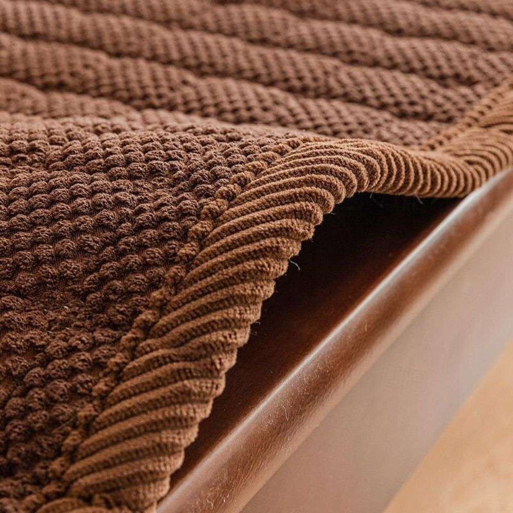 Corduroy Sofa Seat Cover Anti Slip