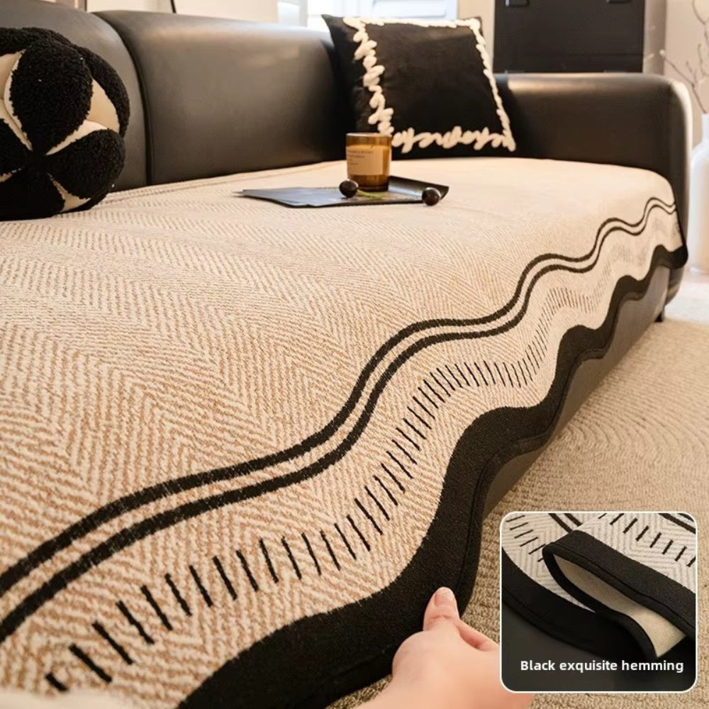 Wave Sofa Cover Anti Slip