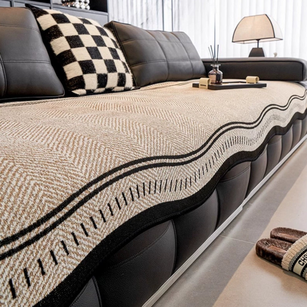 Wave Sofa Cover Anti Slip