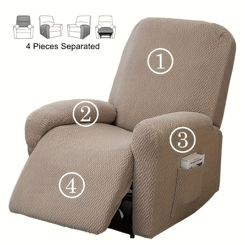 Fitted Recliner Chair Cover with Pocket