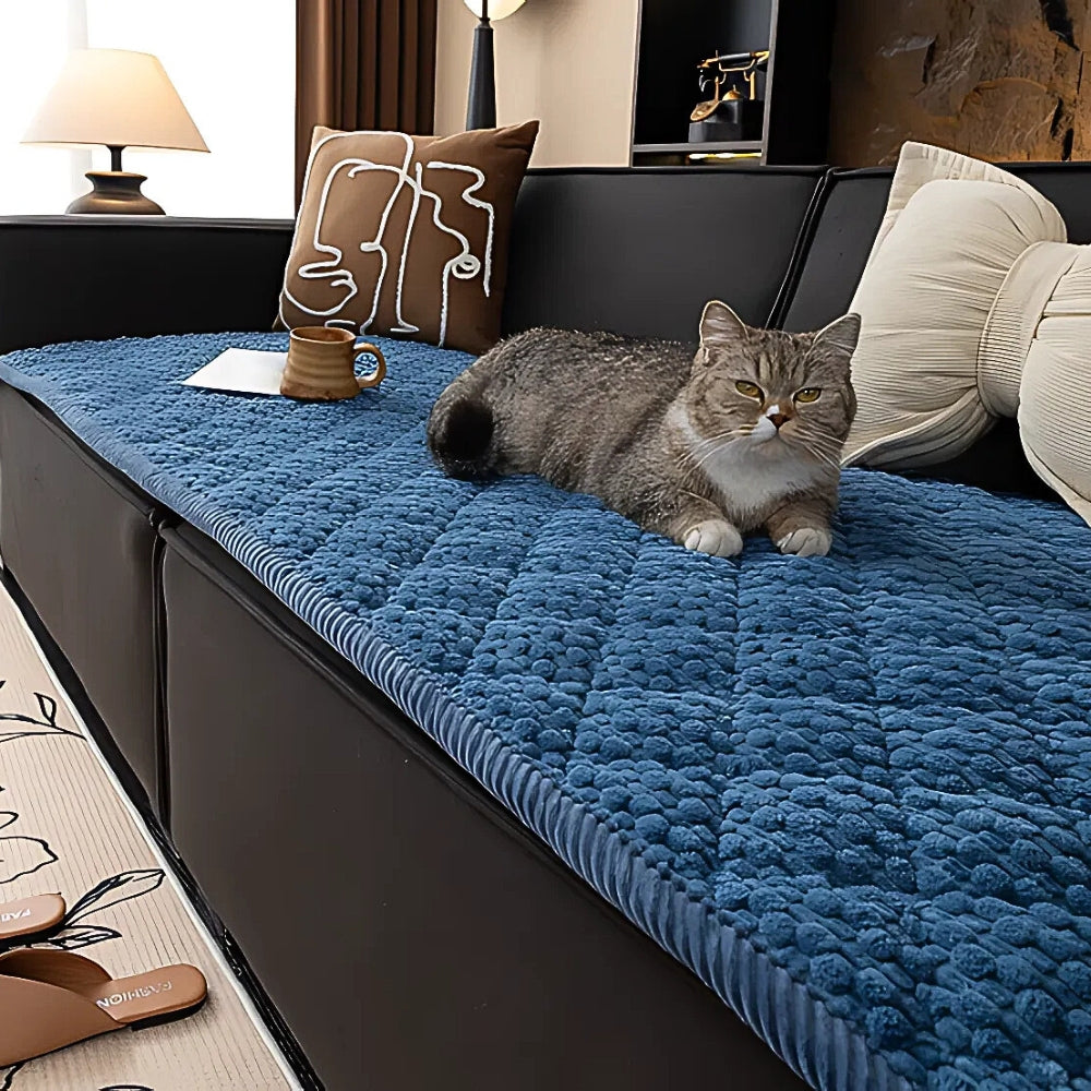 Quilted Pet Sofa Cover with Non Slip Backing
