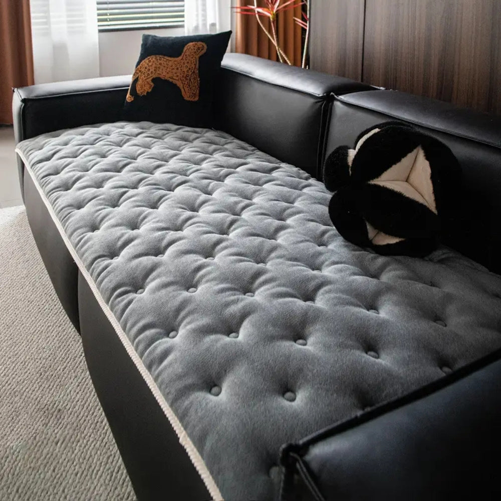 Tufted Sofa Cover Plush Washable