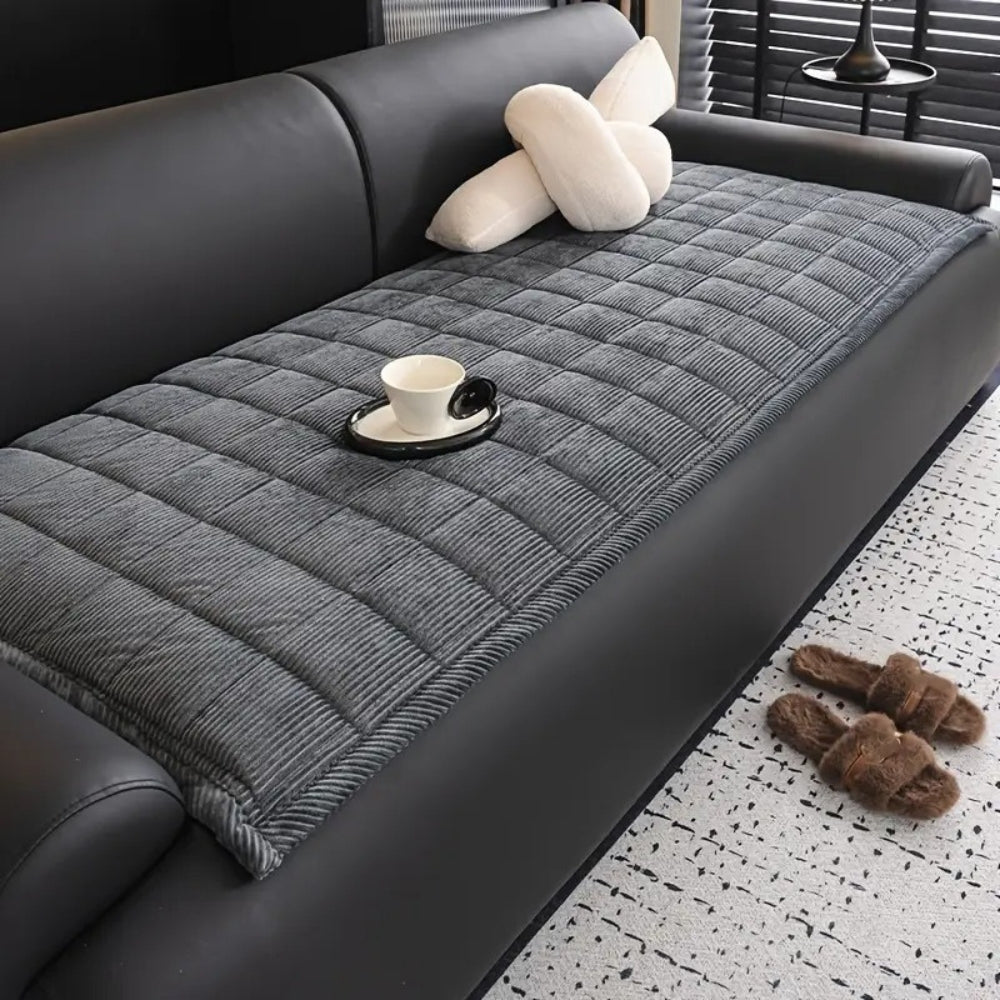 Quilted Couch Cover Non Slip
