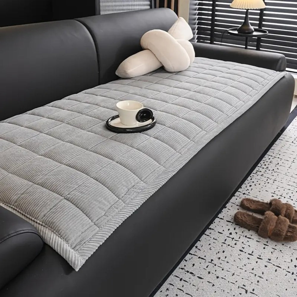 Quilted Couch Cover Non Slip