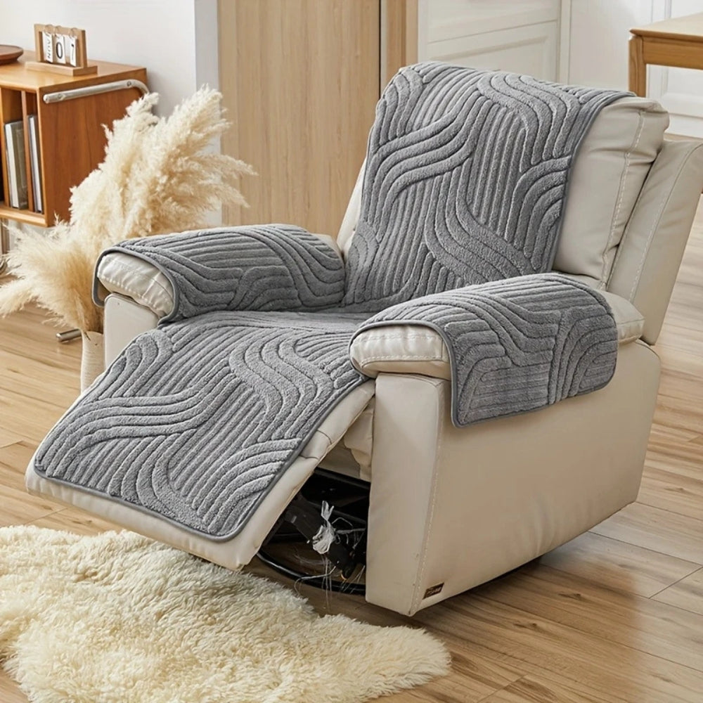 Plush Recliner Cover Anti Slip