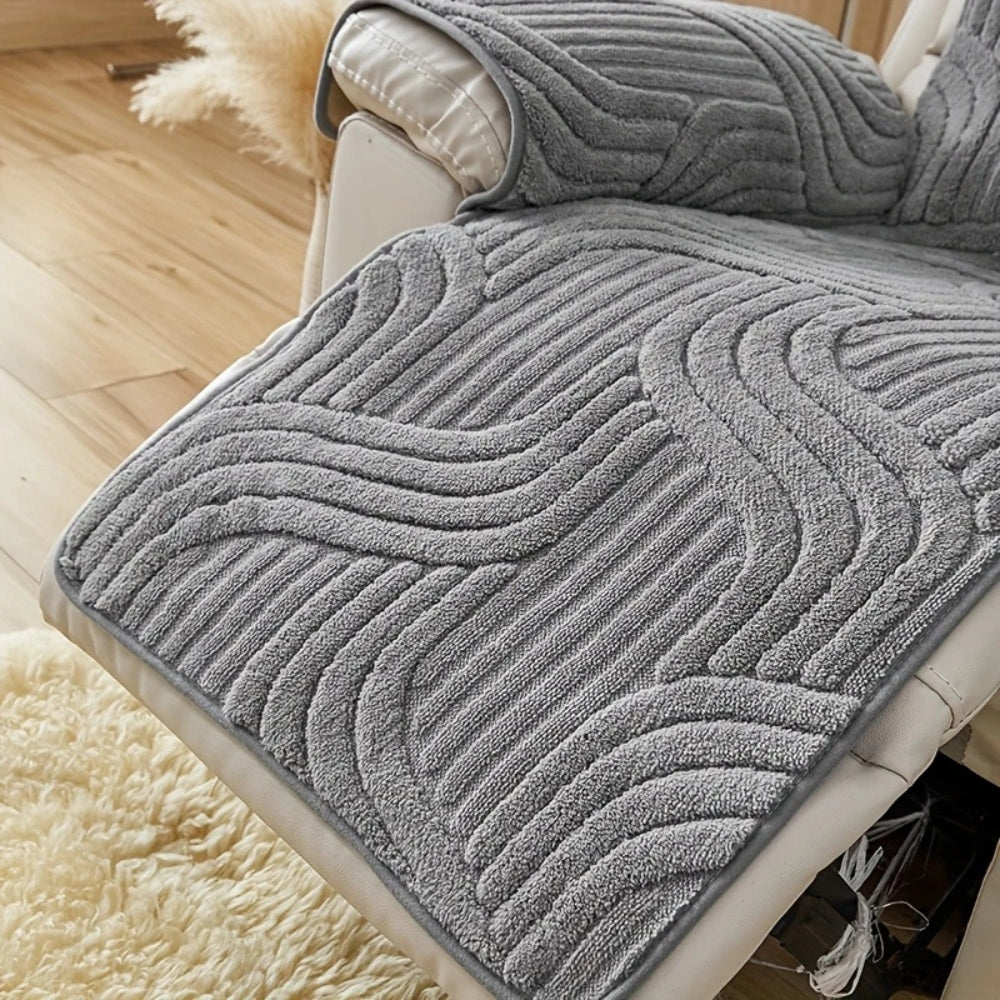 Plush Recliner Cover Anti Slip