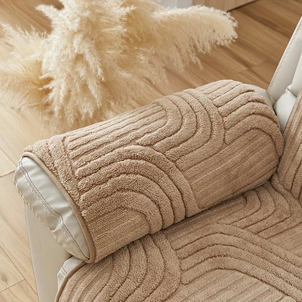 Plush Recliner Cover Anti Slip