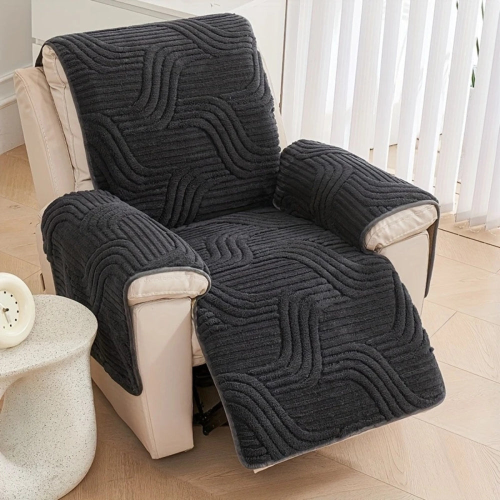 Plush Recliner Cover Anti Slip
